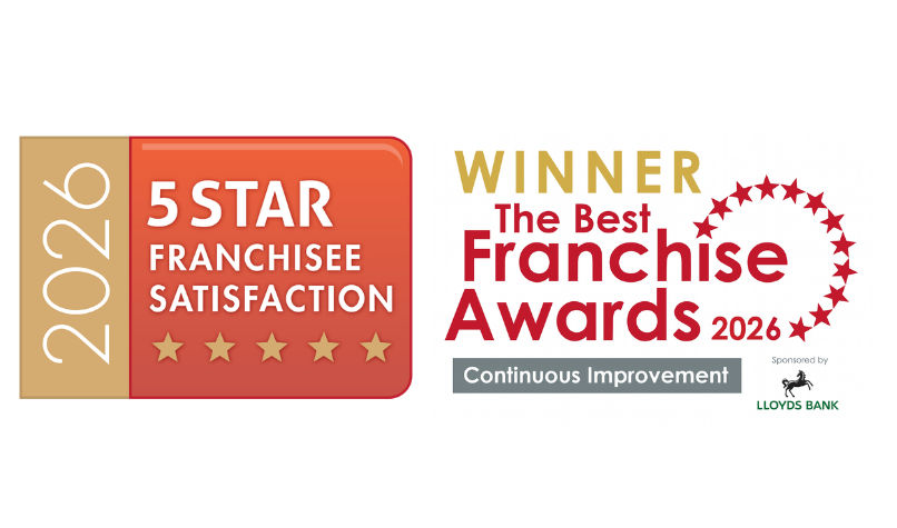 5 Star Franchisee Satisfaction award and Continuous Improvement logo